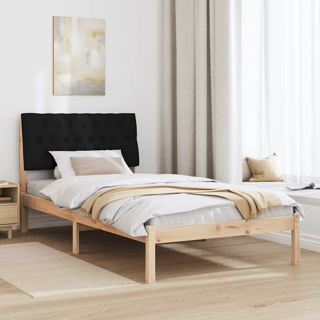 Sengestel med Polstret Hovedgavl Brun 100 x 200 cm