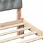 Sengestel med Polstret Hovedgavl Brun 75 x 190 cm