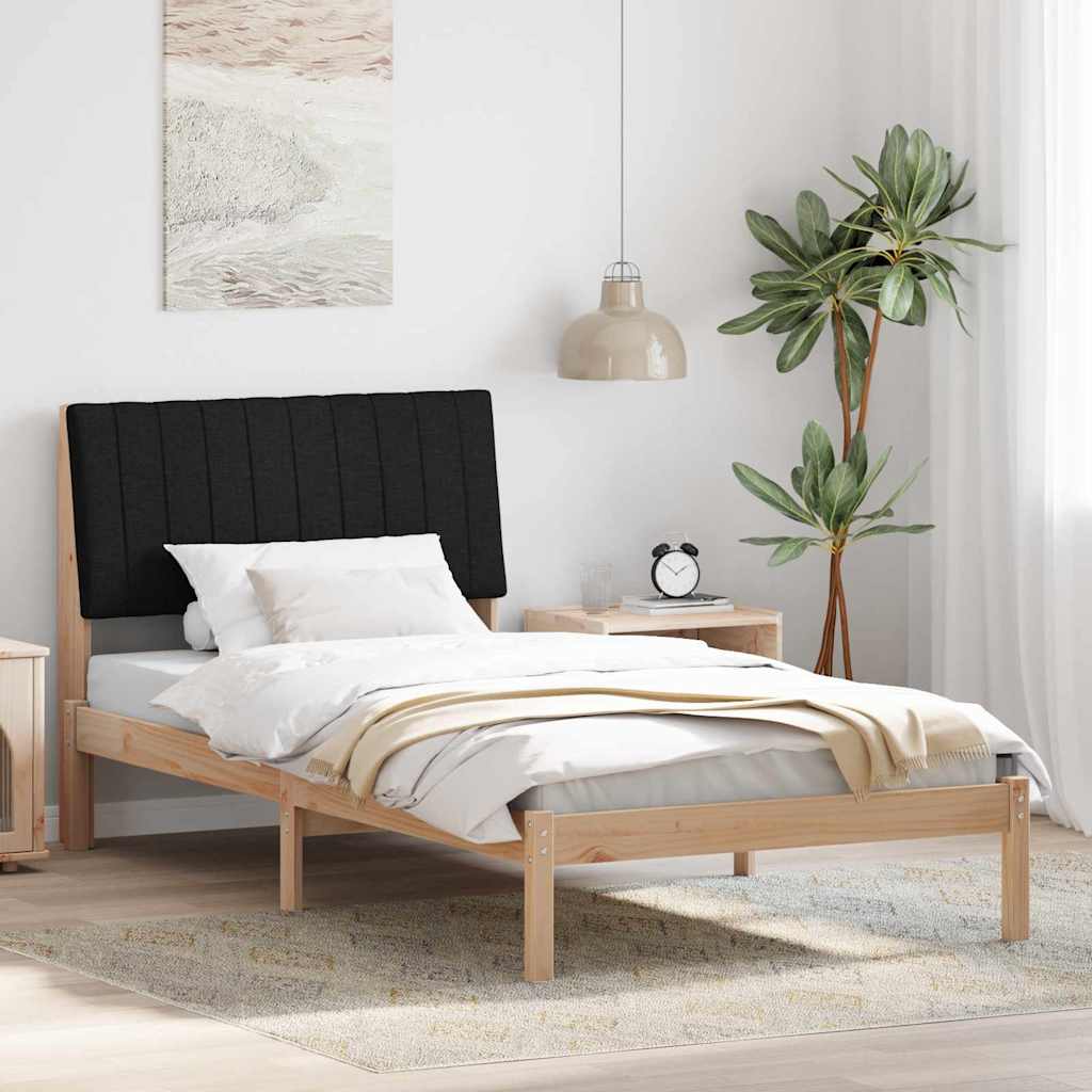 Sengestel med hovedgærde Brun 100 x 200 cm Massiv fyrretræ
