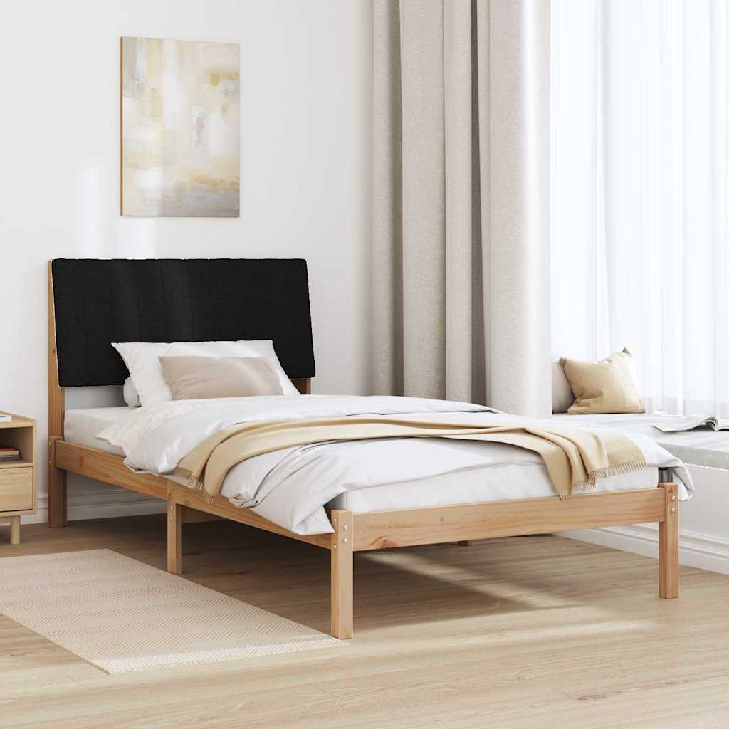 Sengestel med hovedgærde Brun 100 x 200 cm Massiv fyrretræ