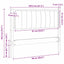 Polstret sengegavl Lysegrå Massiv fyrretræ