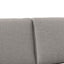 Polstret sengegavl Gråbrun 140 cm Massiv fyrretræ