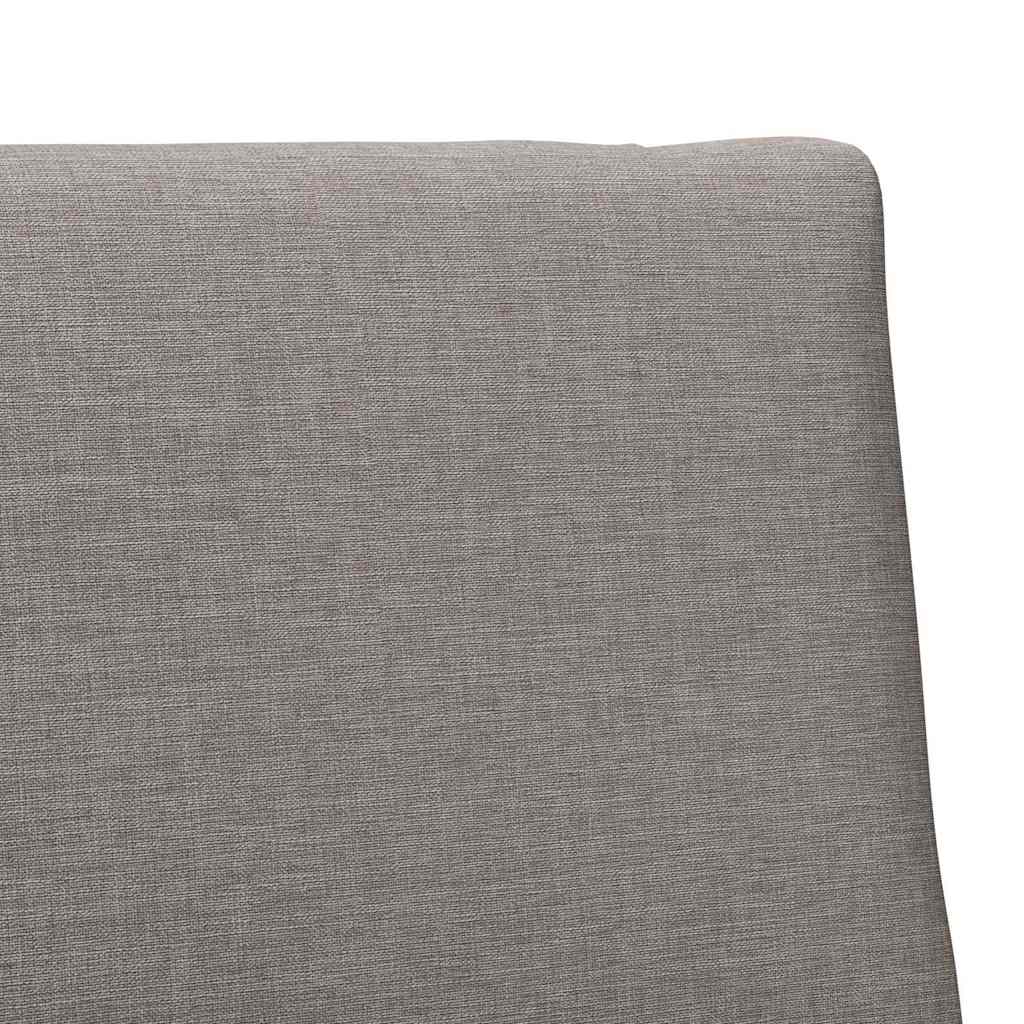 Polstret sengegavl Gråbrun 80 cm Massiv fyrretræ