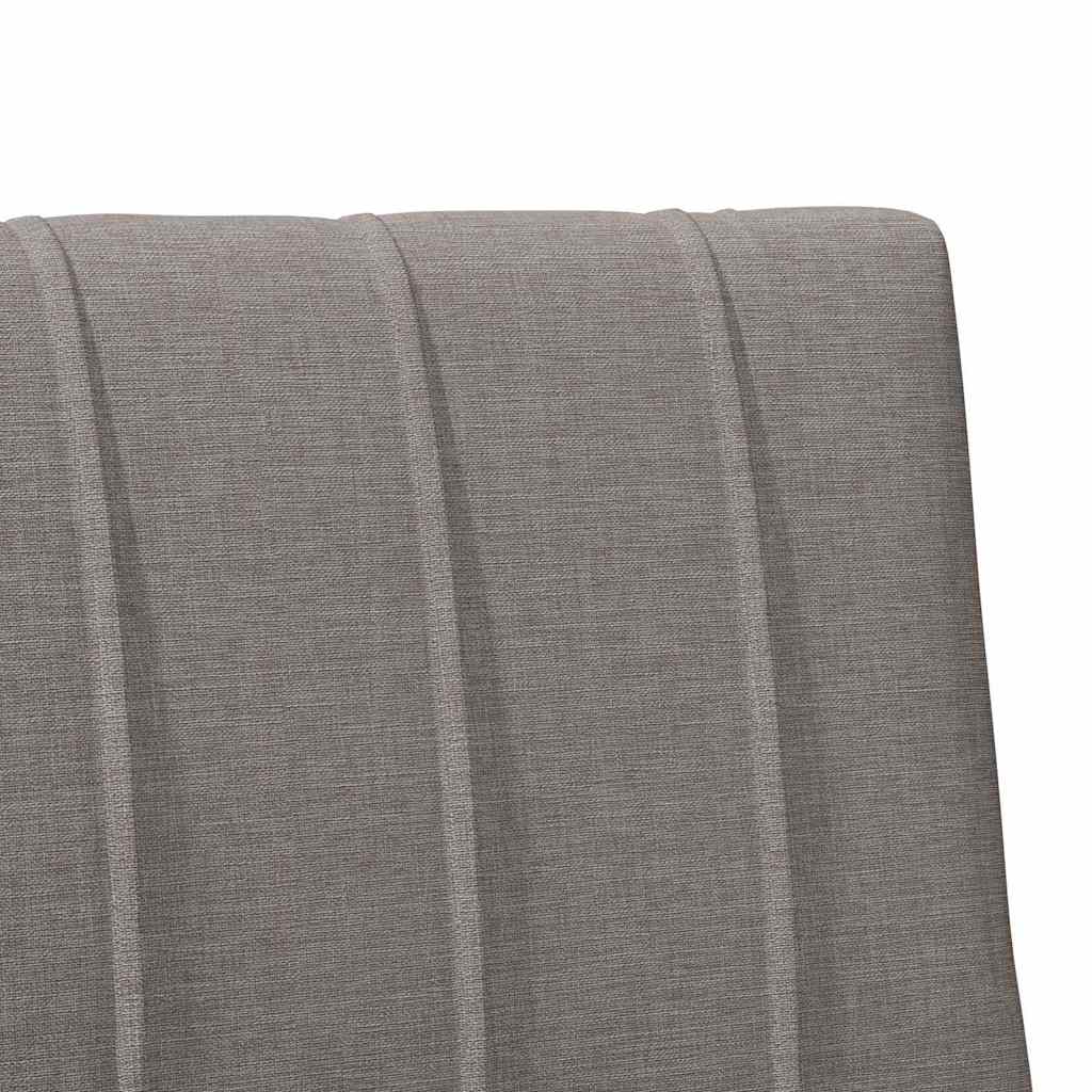 Polstret sengegavl Gråbrun 75 cm Massiv fyrretræ