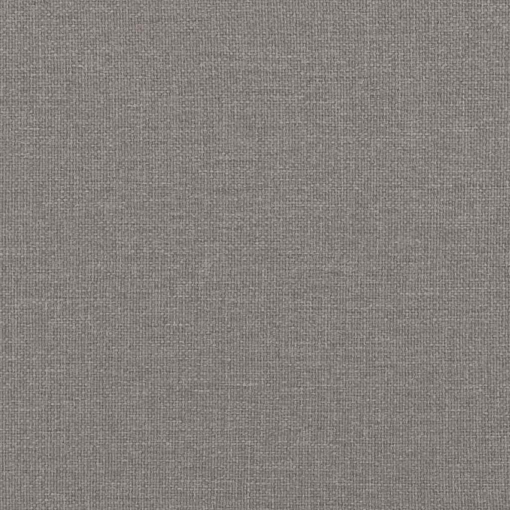 Polstret sengegavl Gråbrun 150 cm Massiv fyrretræ