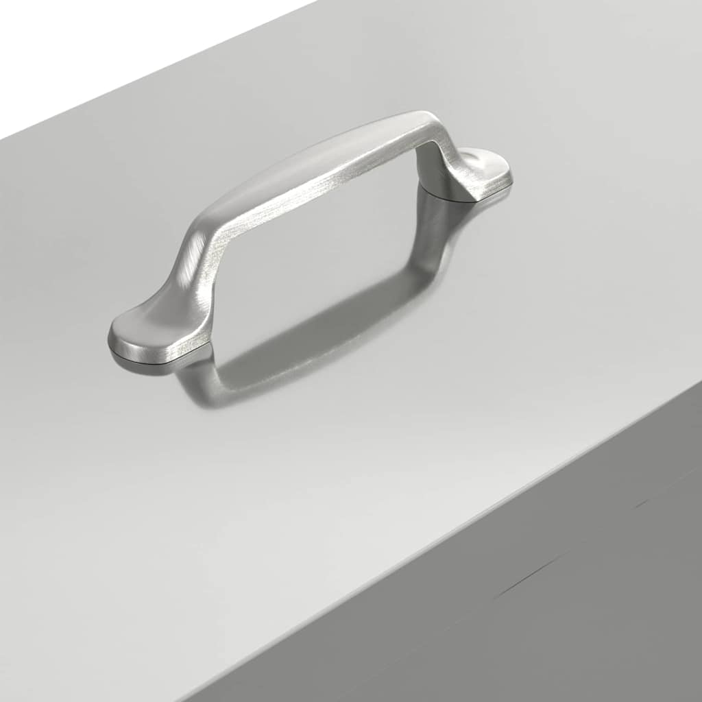 Hønsefoder Sølv 41,5 x 20,5 x 33 cm Galvaniseret stål