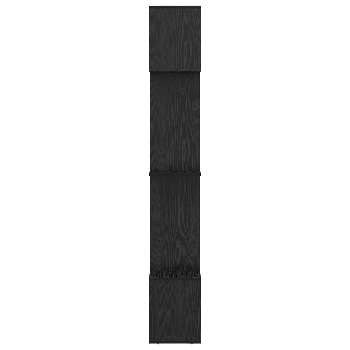 Bogskab 9 niveauer 92 x 29 x 188 cm Konstrueret træ Sort eg