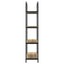 Bogreol 4 niveauer 80 x 30 x 146 cm Konstrueret træ