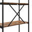 Bogreol 3 niveauer 80 x 30 x 109 cm Konstrueret træ Gammelt træ