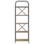 Bogreol 5 niveauer 60 x 30 x 183 cm Konstrueret træ