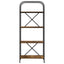 Bogreol 4 niveauer 60 x 30 x 146 cm Konstrueret træ Røget eg