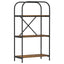 Bogreol 3 niveauer 60 x 30 x 109 cm Konstrueret træ Røget eg