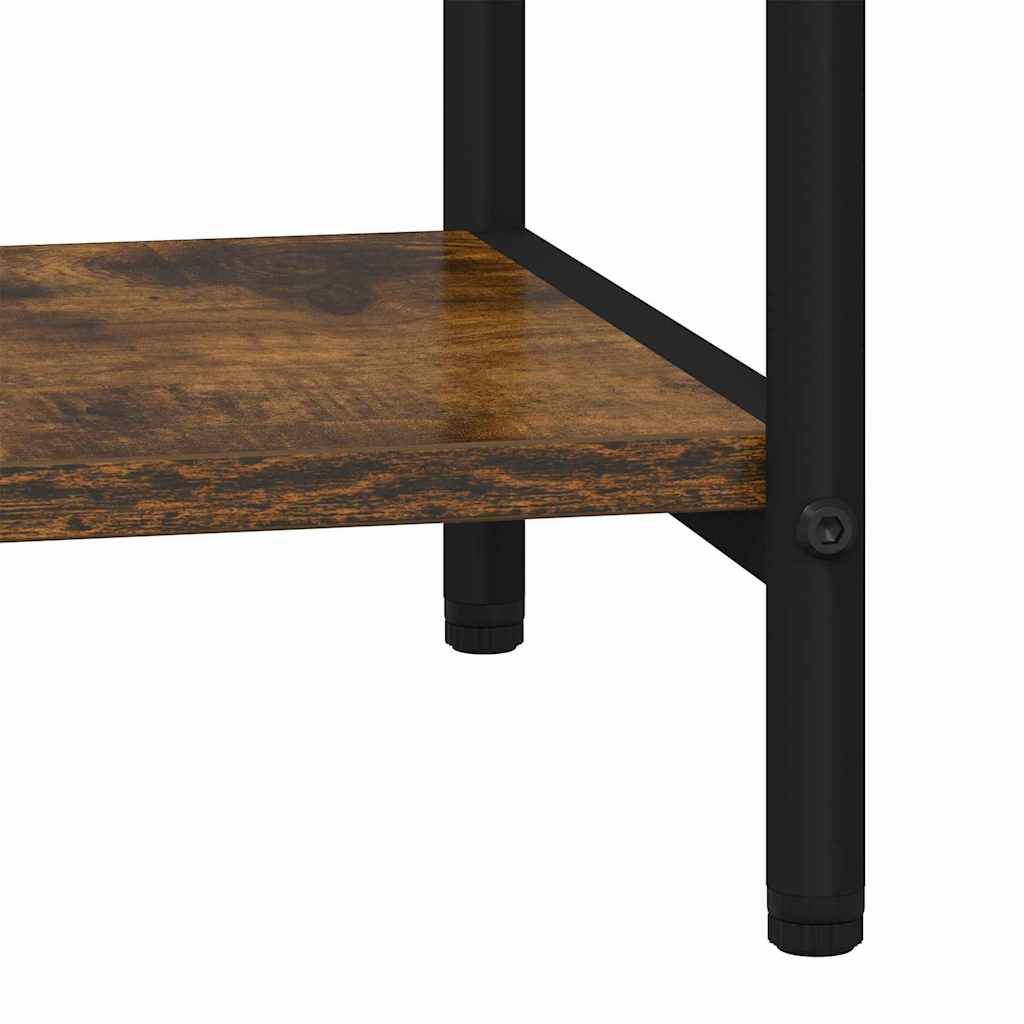 Bogreol 3 niveauer 40 x 30 x 109 cm Konstrueret træ Røget eg