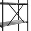 Bogreol 4 niveauer 80 x 30 x 146 cm Konstrueret træ Grå Sonoma