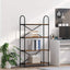 Bogreol 4 niveauer 80 x 30 x 146 cm Konstrueret træ Gammelt træ