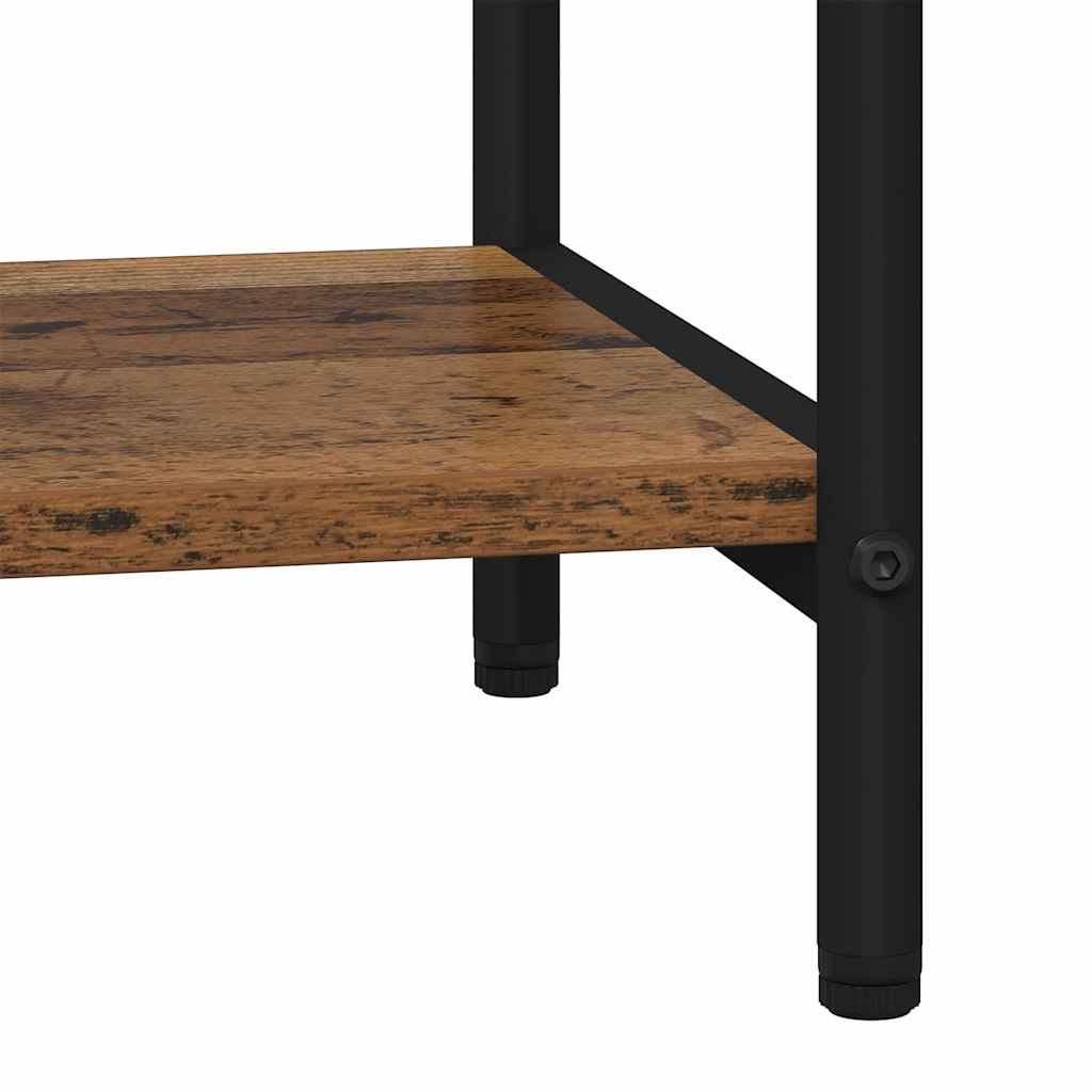 Bogreol 5 niveauer 40 x 30 x 183 cm Konstrueret træ Gammelt træ