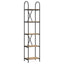 Bogreol 5 niveauer 40 x 30 x 183 cm Konstrueret træ