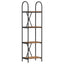 Bogreol 4 niveauer 40 x 30 x 146 cm Konstrueret træ Gammelt træ