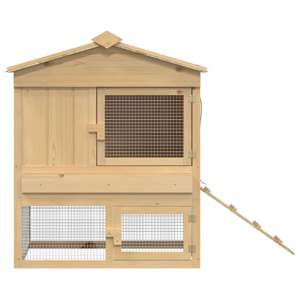 Kyllingehus Brun 75 x 60 x 89 cm Massivt fyrretræ