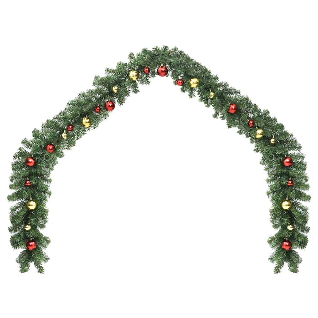 Julekrans 2 stk. 600 LED'er Grøn 20 m PVC