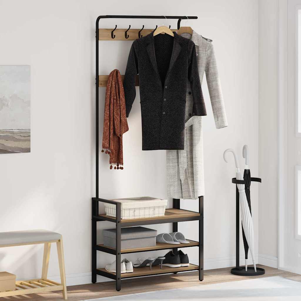 Jakkeholder Artisan-eg 75 x 34 x 184 cm Konstrueret træ