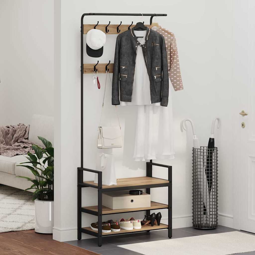 Jakkeholder Artisan-eg 75 x 34 x 184 cm Konstrueret træ