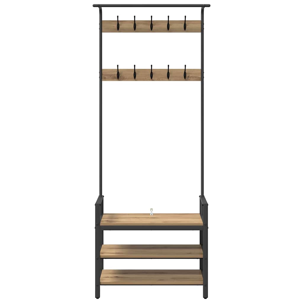 Jakkeholder Artisan-eg 75 x 34 x 184 cm Konstrueret træ