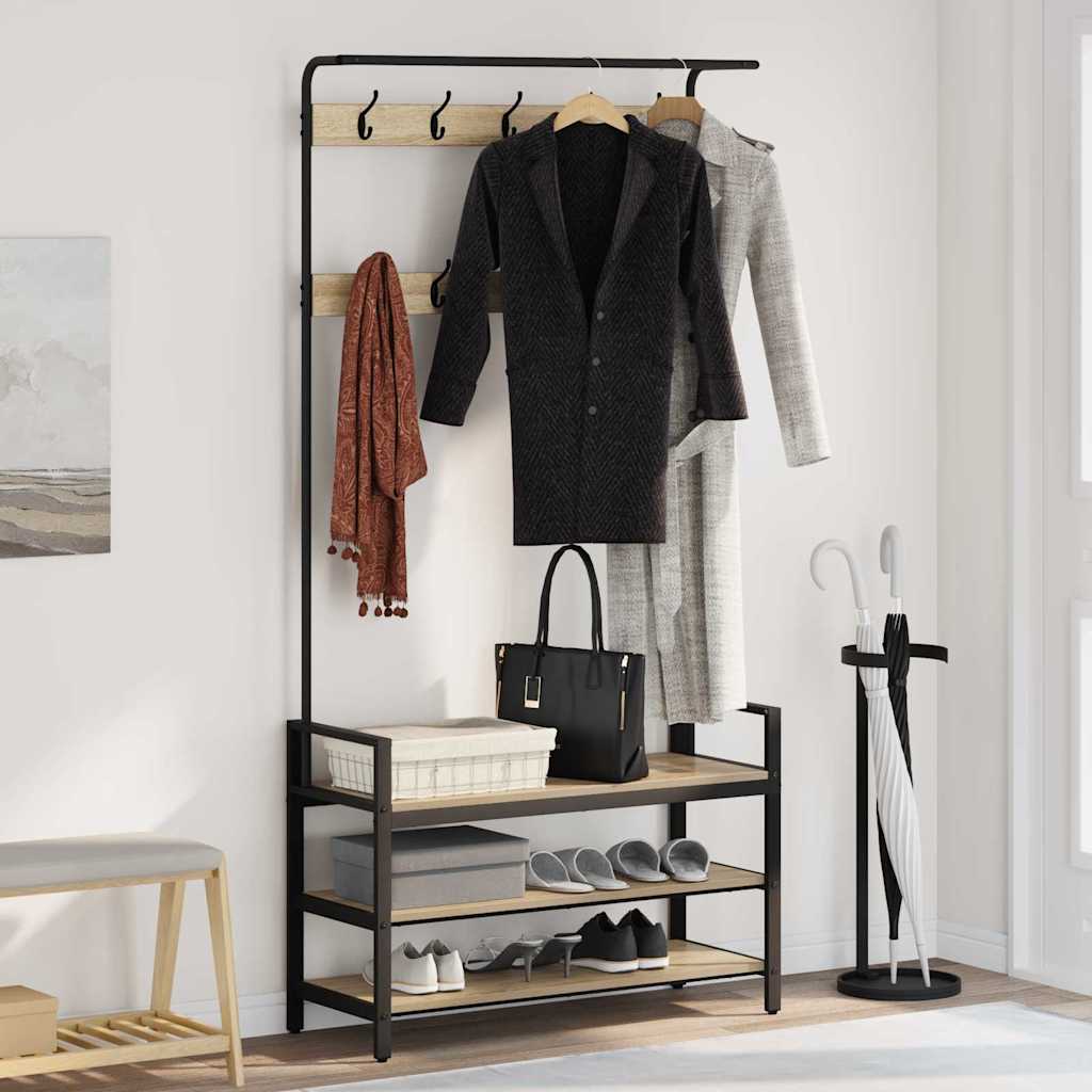 Jakkeholder Sonoma-eg 95 x 34 x 184 cm Konstrueret træ