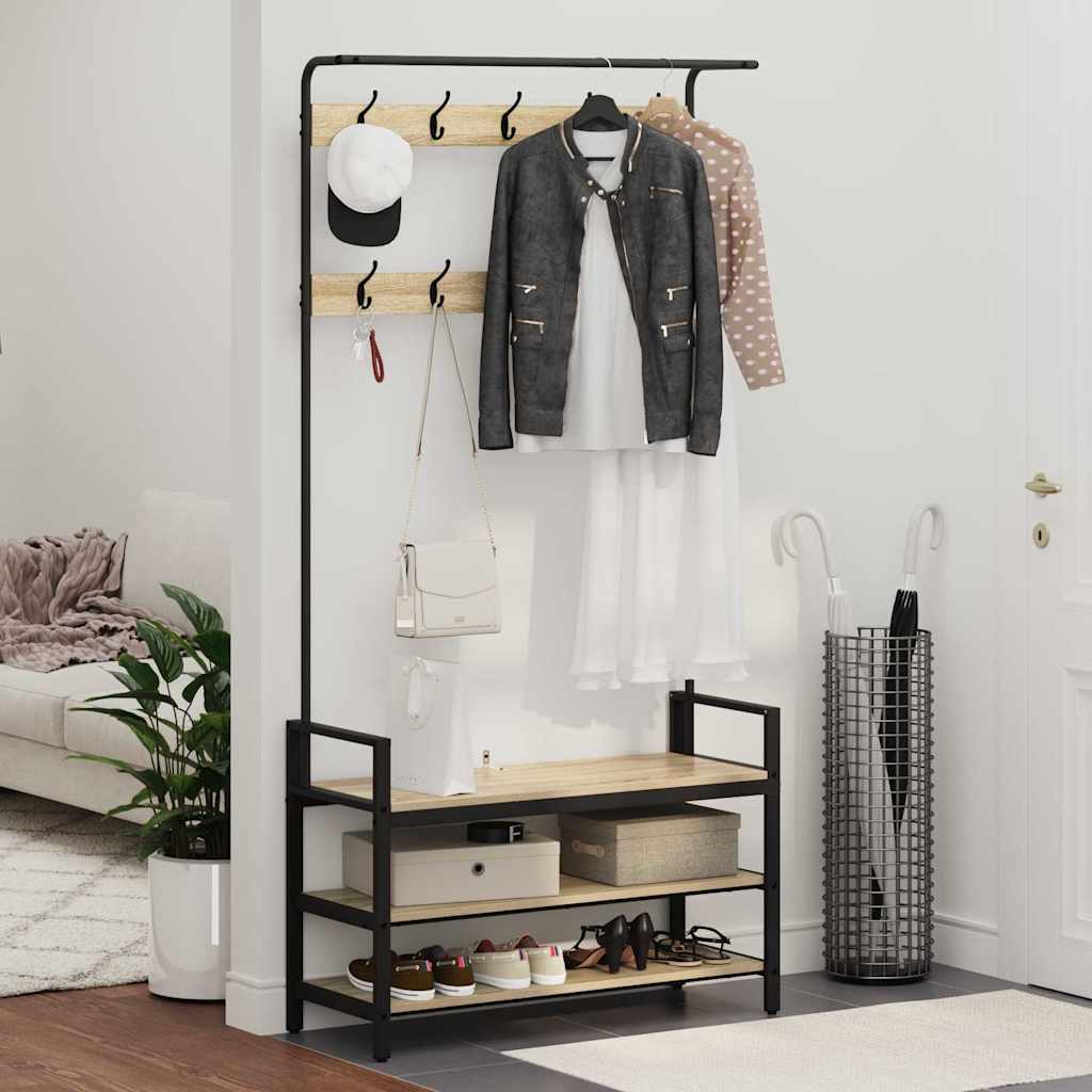 Jakkeholder Sonoma-eg 95 x 34 x 184 cm Konstrueret træ