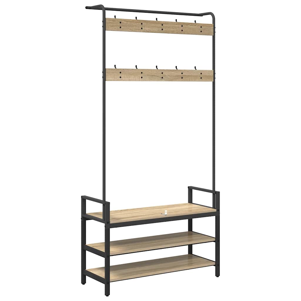 Jakkeholder Sonoma-eg 95 x 34 x 184 cm Konstrueret træ