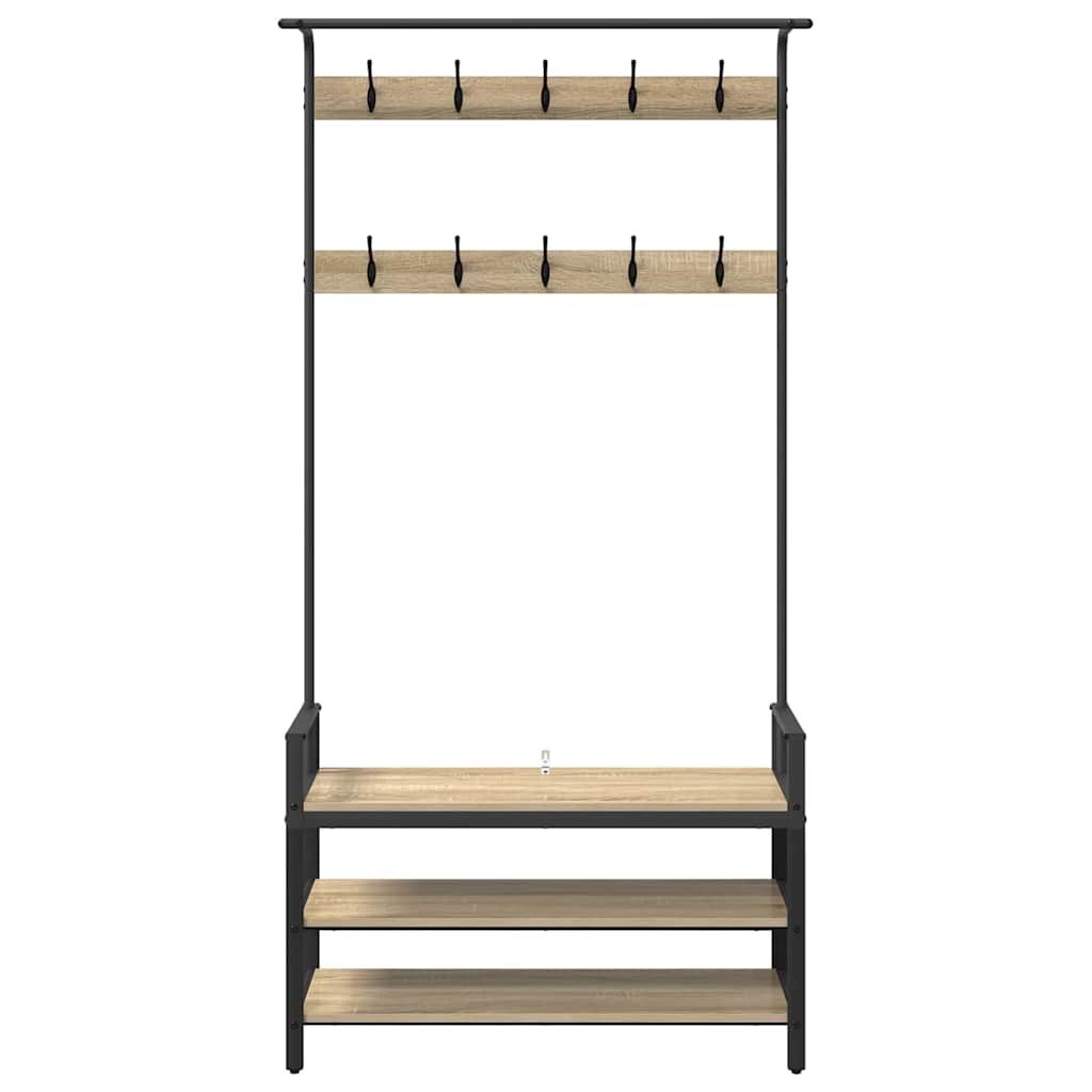 Jakkeholder Sonoma-eg 95 x 34 x 184 cm Konstrueret træ