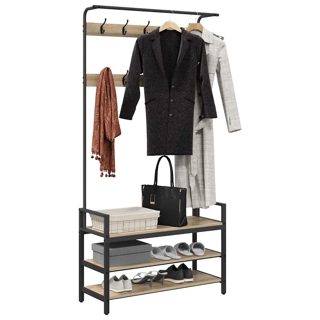 Jakkeholder Sonoma-eg 95 x 34 x 184 cm Konstrueret træ