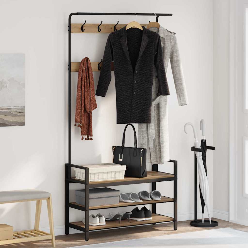 Jakkeholder Artisan-eg 95 x 34 x 184 cm Konstrueret træ