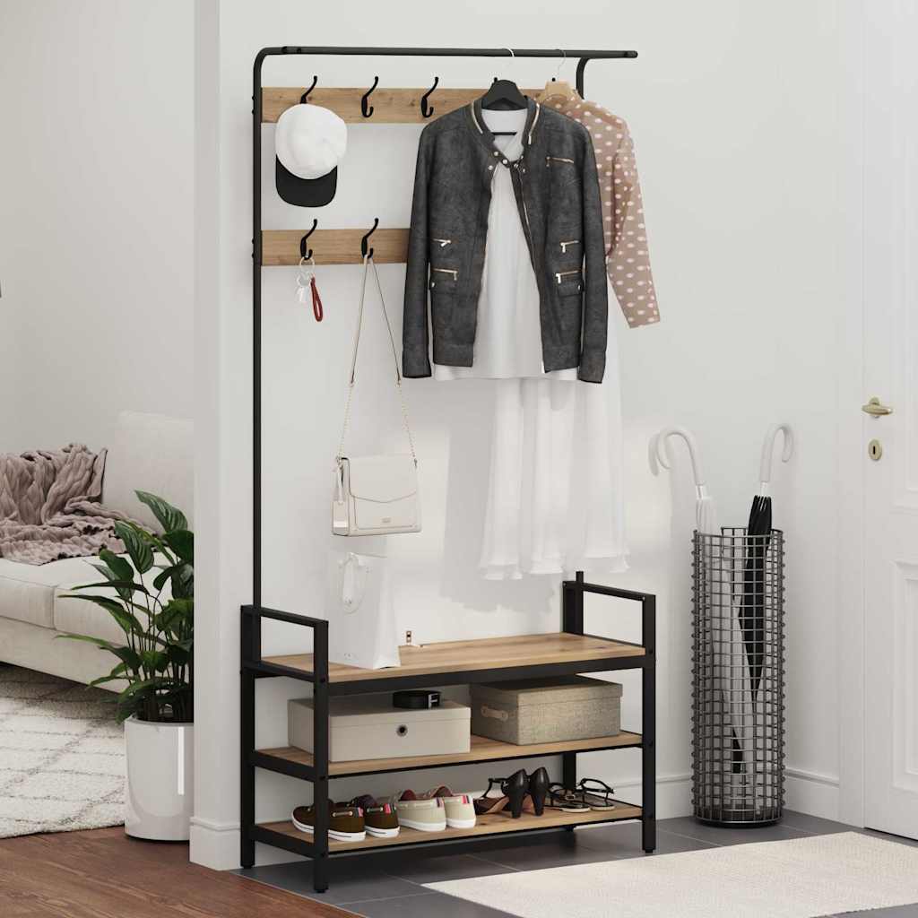 Jakkeholder Artisan-eg 95 x 34 x 184 cm Konstrueret træ