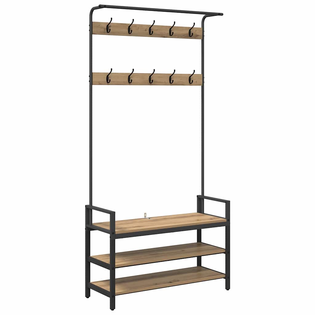 Jakkeholder Artisan-eg 95 x 34 x 184 cm Konstrueret træ
