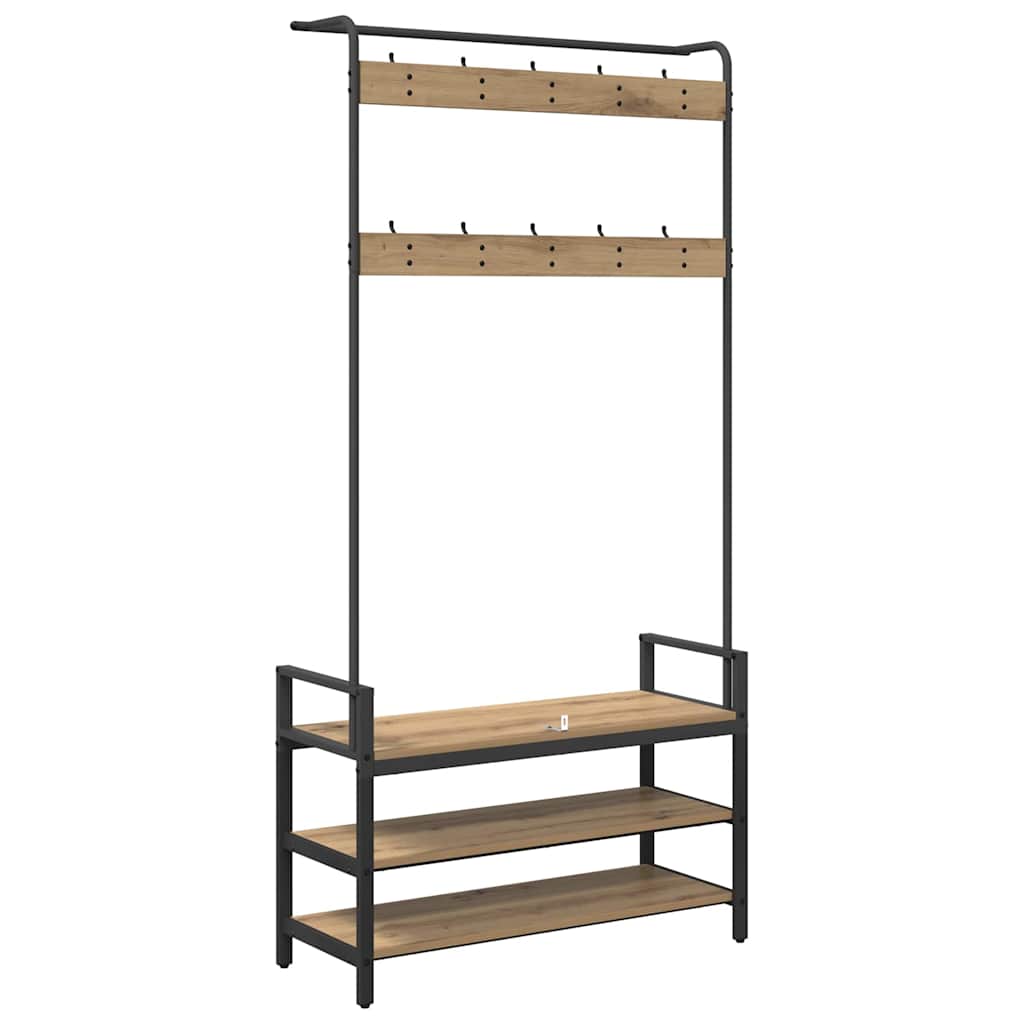 Jakkeholder Artisan-eg 95 x 34 x 184 cm Konstrueret træ