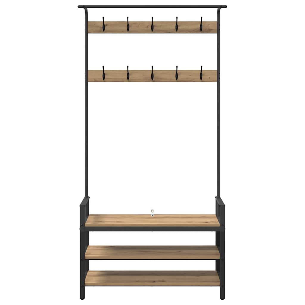 Jakkeholder Artisan-eg 95 x 34 x 184 cm Konstrueret træ