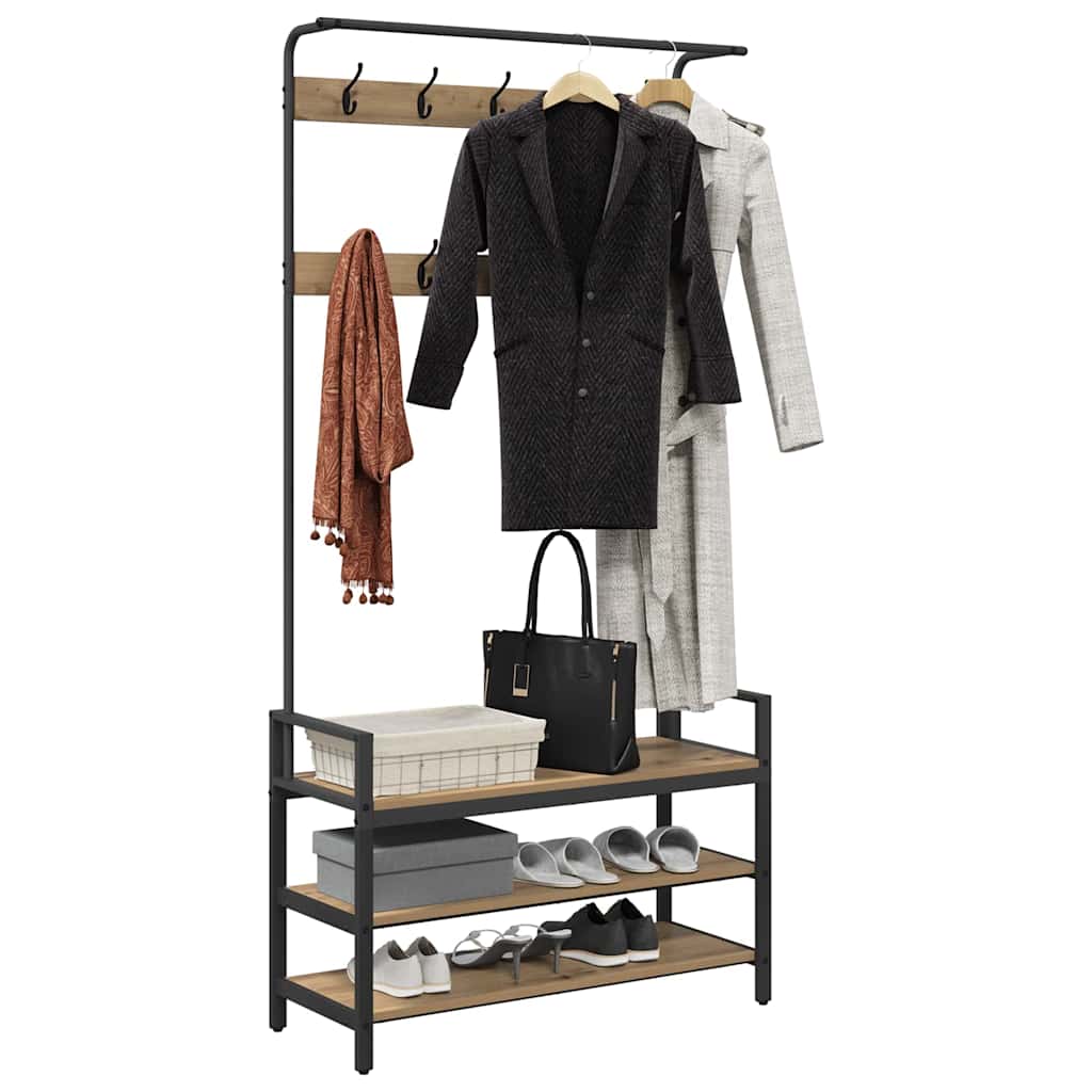 Jakkeholder Artisan-eg 95 x 34 x 184 cm Konstrueret træ