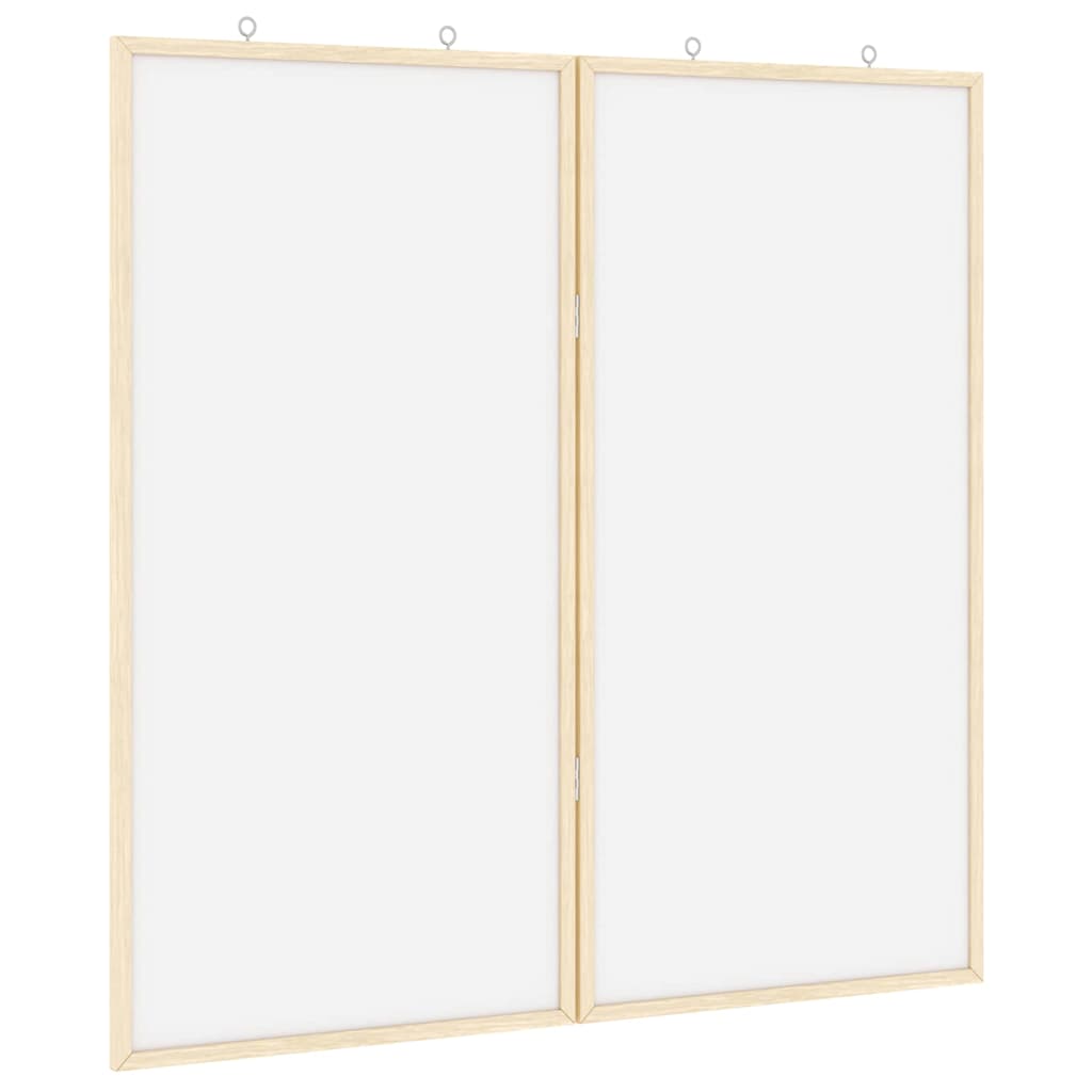 Bulletin Tavle 80 x 80 x 1.4 cm Massivt fyrretræ Hvid