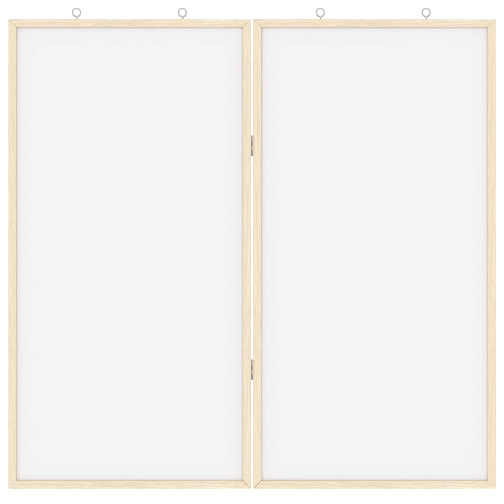 Bulletin Tavle 80 x 80 x 1.4 cm Massivt fyrretræ Hvid