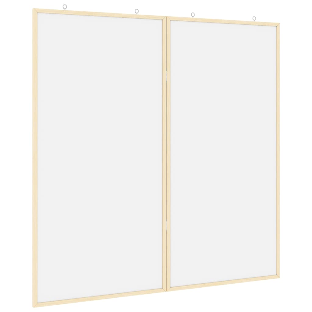 Bulletin Tavle 100 x 100 x 1,4 cm Massivt fyrretræ Hvid