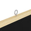 Bulletin Tavle 80 x 80 x 1.4 cm Massivt fyrretræ Sort