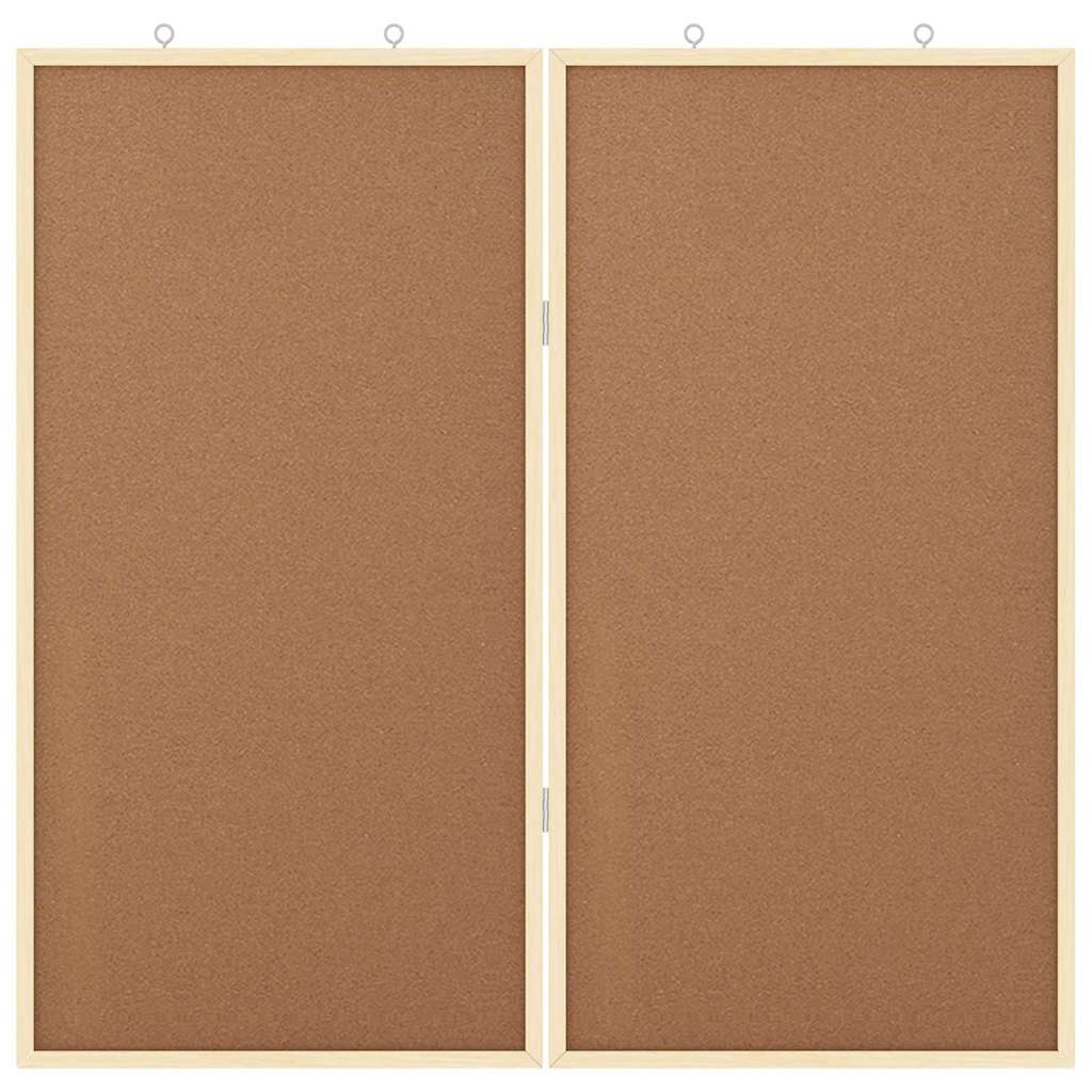 Bulletin Tavle 80 x 80 x 1.4 cm Massivt fyrretræ Brun