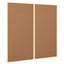 Bulletin Tavle 100 x 100 x 1,4 cm Massivt fyrretræ Brun