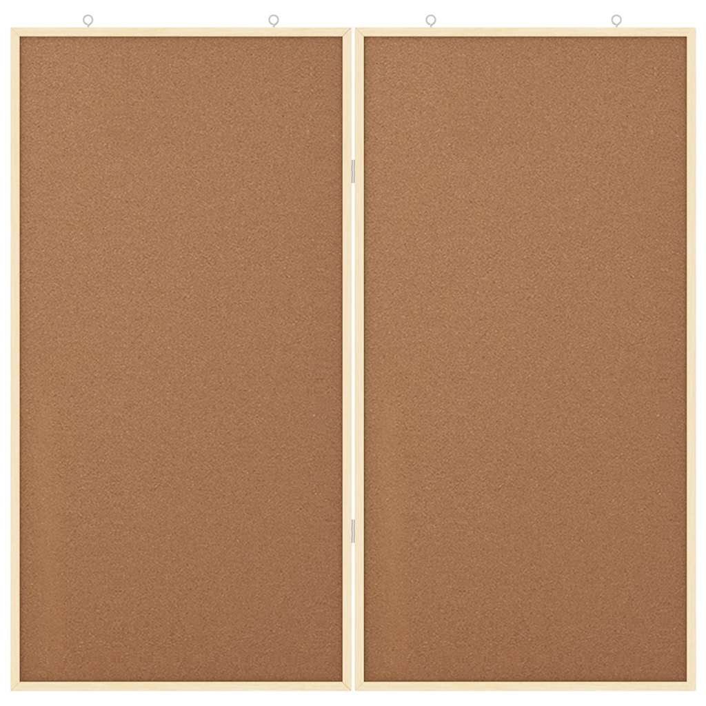 Bulletin Tavle 100 x 100 x 1,4 cm Massivt fyrretræ Brun