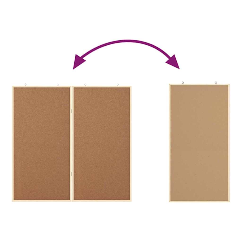 Bulletin Tavle 100 x 100 x 1,4 cm Massivt fyrretræ Brun