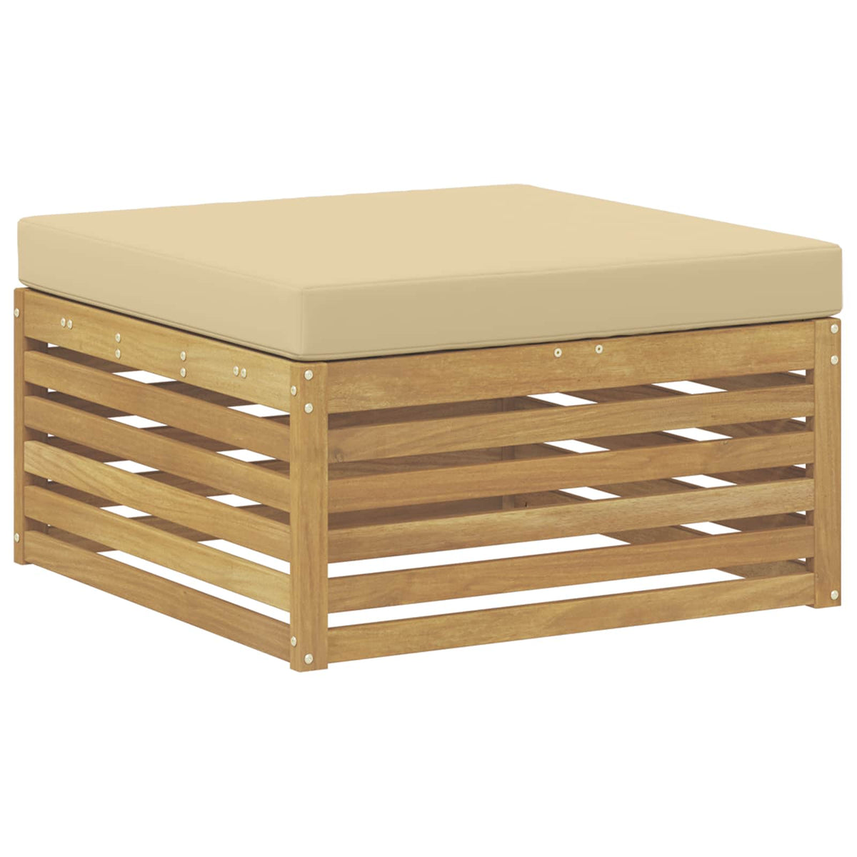 Udendørs sofagruppe 4 stk. Hvid og Beige