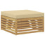 Udendørs sofagruppe 4 stk. Hvid og Beige Polyester