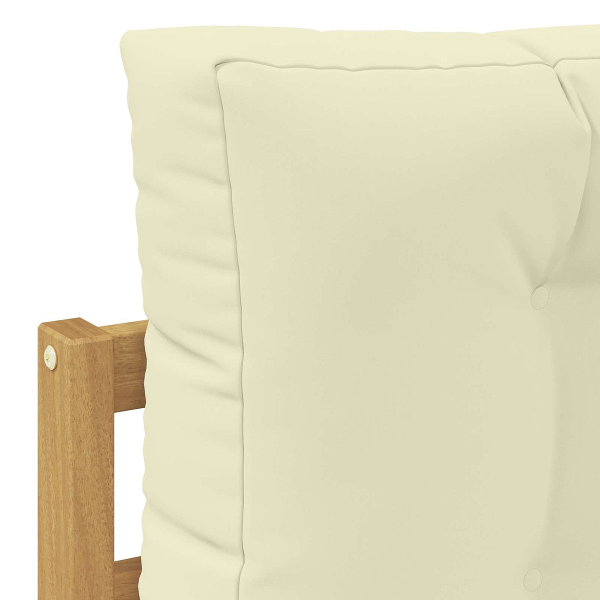 Udendørs sofagruppe 7 stk. Hvid og cremefarvet Polyester
