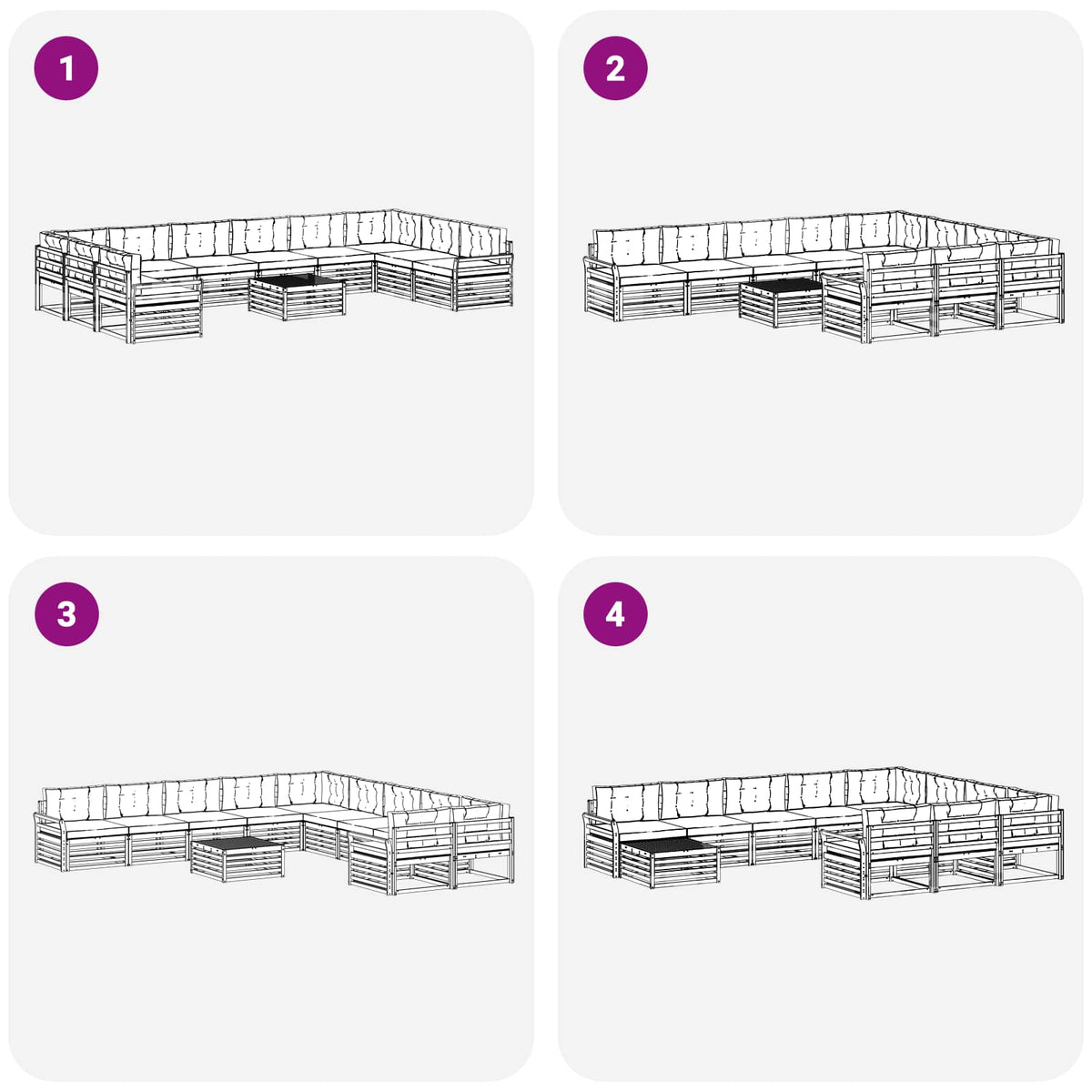 Sofasæt 11 stk.